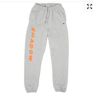 rare shadow hill x champion grey sweatpants